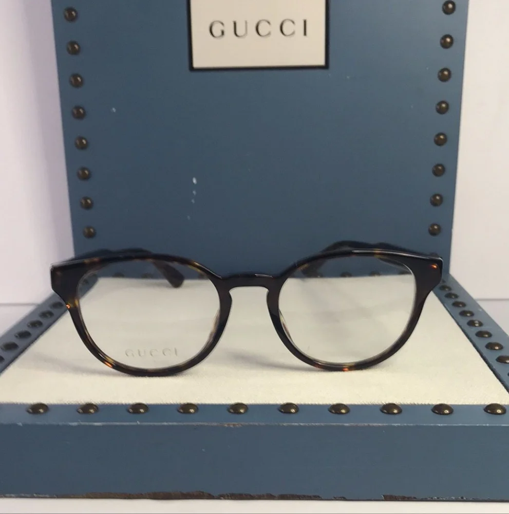 New 💯 Original GUCCI GG0827O 005 HAVANA EYEGLASSES